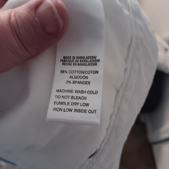 Izod Just Right Boot Cut Corduroy Pants White Size 6 - Picture 4 of 5